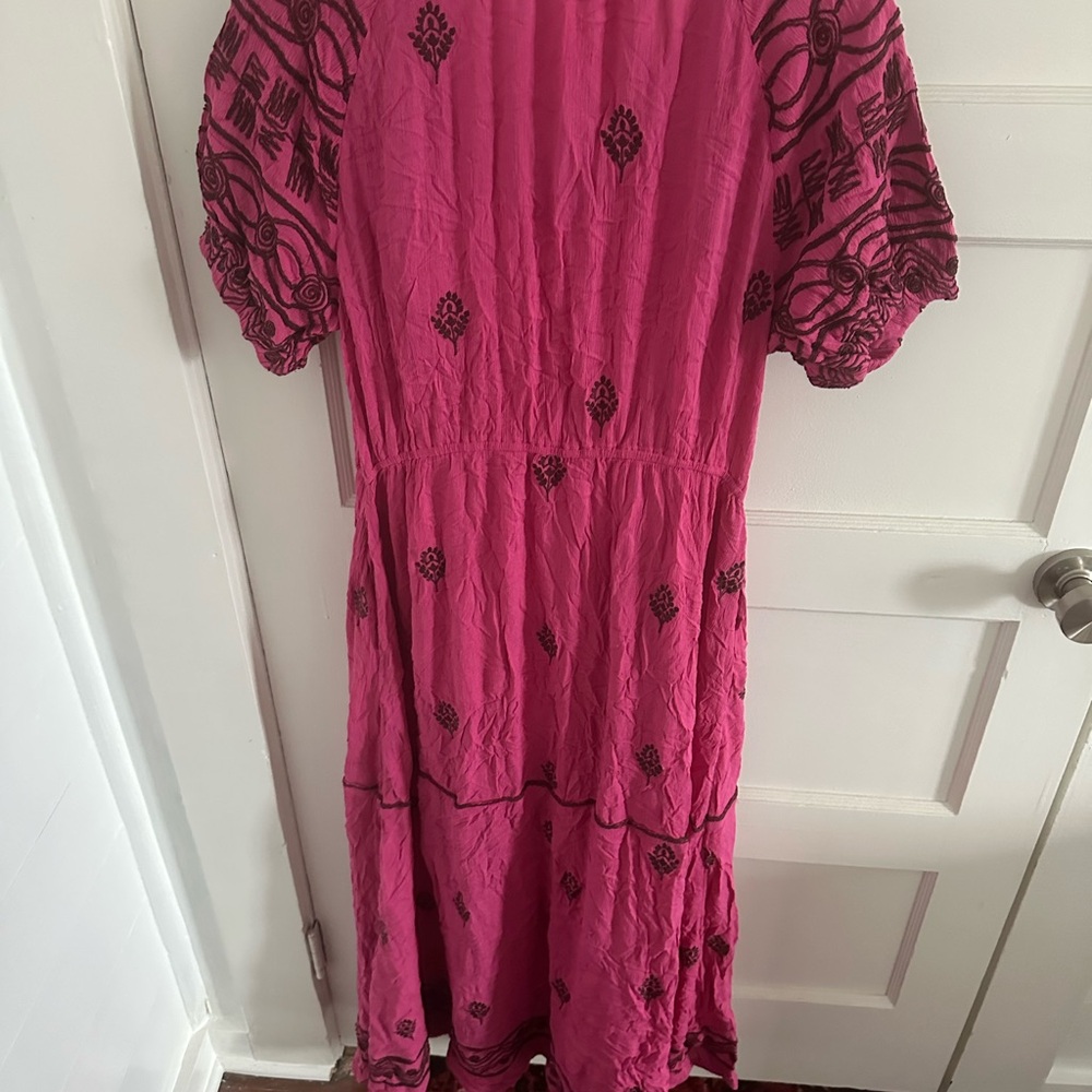 Free People Riley Embroidered Midi Boho Dress - Picture 7 of 7
